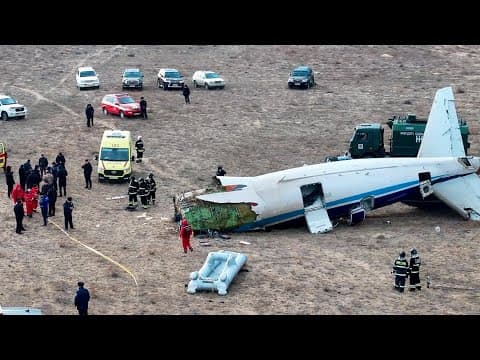 Azerbaijani airliner crashes in Kazakhstan, killing 38 with 29 survivors, officials say