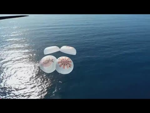 SpaceX Dragon, Fram2 crew splashes down off California coast