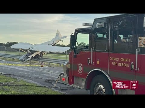 Small, private plane crash at Inverness Airport leaves 2 injured