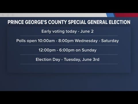 Early in-person voting kicks off in Prince George's Co.