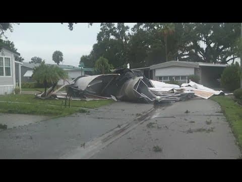'Wind event' left damage at Manatee County mobile home park, officials say