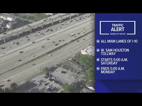 Katy Freeway closing this weekend