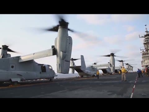 Three marines dead, five critically injured after Osprey crash in Australia
