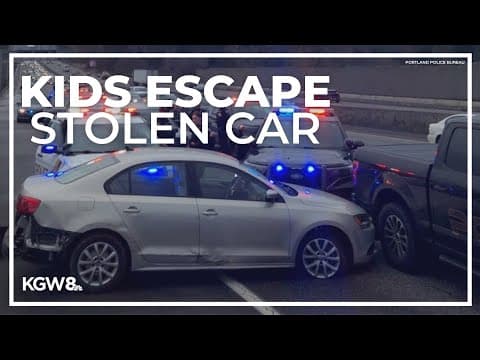 2 kids escape after woman steals car in North Portland