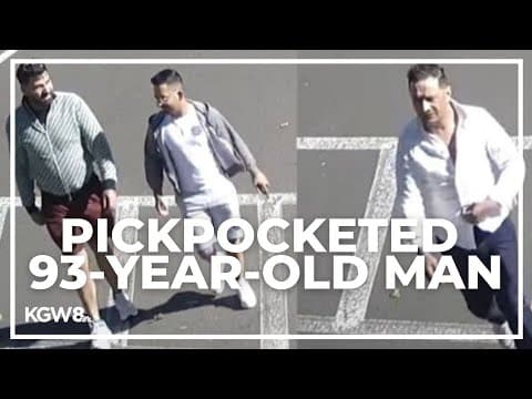 3 men caught on camera pickpocketing 93-year-old man in Portland