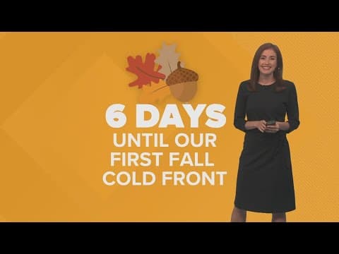 First fall front is coming soon