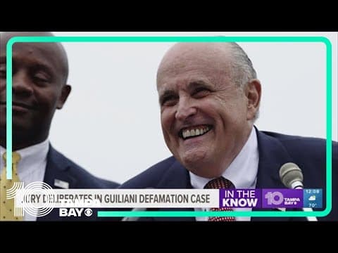 Jury deliberates in defamation case against Giuliani