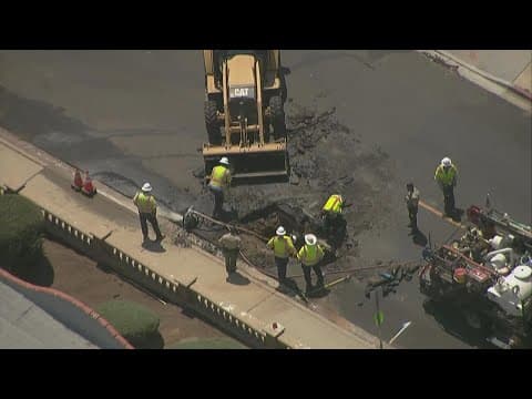Vista water main break causes road closures