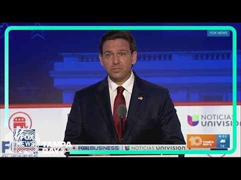 During GOP debate, DeSantis addresses Florida's insurance crisis, defends Black history curriculum