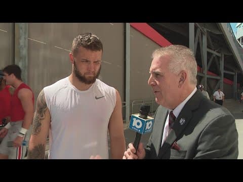 Tight end Cade Stover | 2023 Ohio State Spring Game