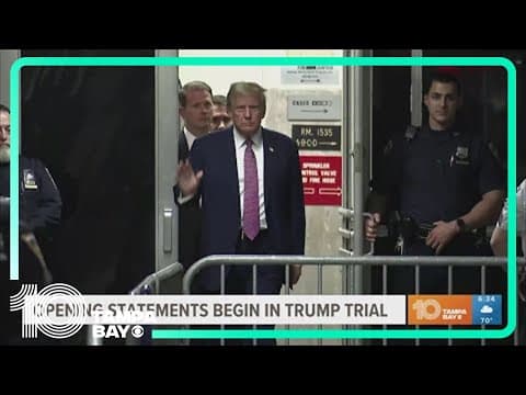 Opening statements begin in Donald Trump's hush money trial