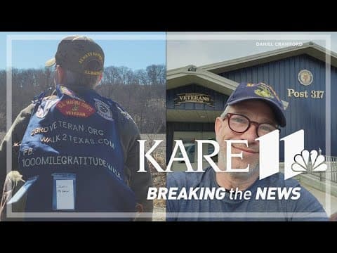 MN veteran spreads hope with 1,000-mile gratitude walk