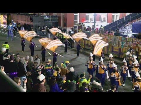 Alcorn State — Sounds of Dyn-O-Mite Marching Band in Krewe of Cleopatra in New Orleans