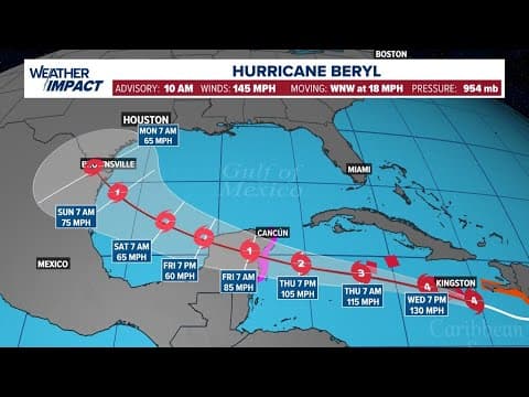 Hurricane Beryl update: Storm remains a Cat. 4 as it nears Jamaica