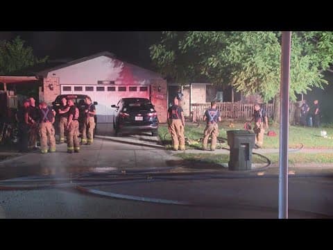 Firefighters battle deadly house fire in north Columbus