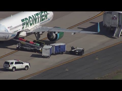 Frontier plane cleared following 'precautionary security search' at Dulles International Airport