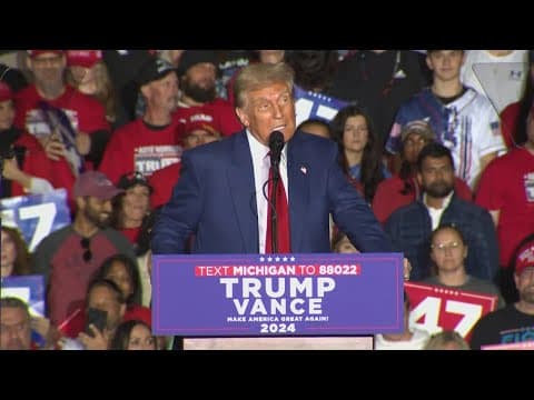 Trump, Harris campaign in Michigan
