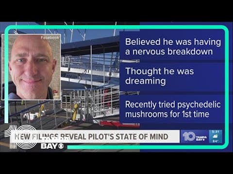 Off-duty pilot who tried to cut plane's engines said he'd taken magic mushrooms 48 hours earlier