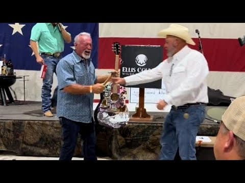 Texas man smashes signed Taylor Swift guitar after buying it for $4K