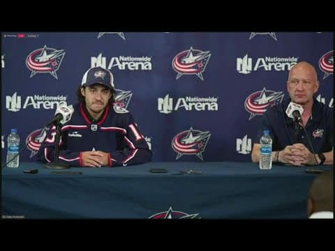 Blue Jackets introduce Johnny Gaudreau