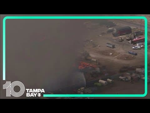 Massive mulch fire in Arizona