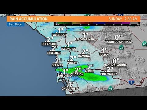 Temperatures cool through the weekend with light rain in the forecast