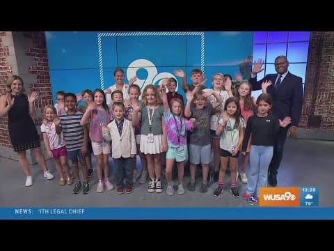 20 elementary students visit WUSA9