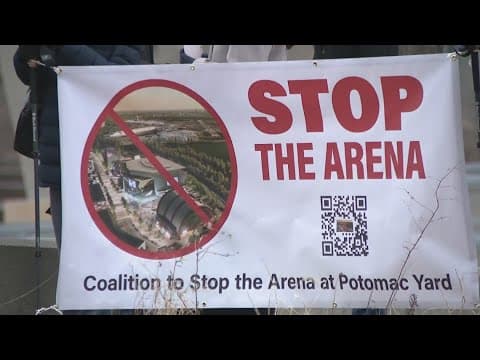 Group rallies against new Capitals, Wizards stadium in Virginia