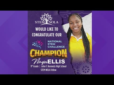 Two local students were selected as national STEM champions for their innovations