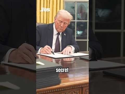 President Trump had a secret button installed that only he can use.