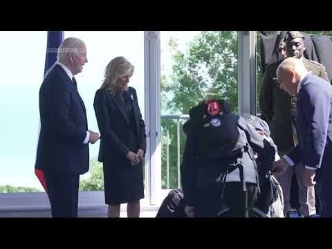 US President Joe Biden leads birthday celebration for veteran at D-Day event in Normandy