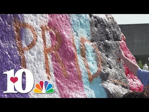 'Pay it no mind' | UT Pride Center paints The Rock with quote from Stonewall Uprising icon