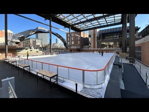 Ice skating opens at Bicentennial Unity Plaza