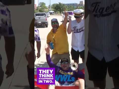 LSU Fans Ready for CWS Showdown vs. Coastal Carolina #lsu #cws2025  #collegebaseball