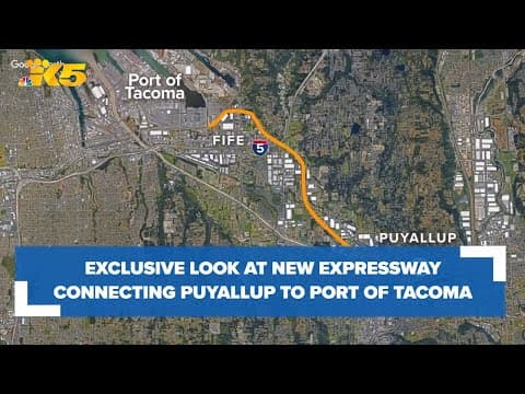 Exclusive look at new expressway connecting Puyallup to Port of Tacoma