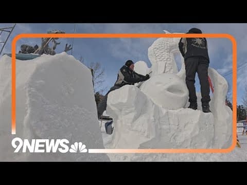 International Snow Sculpture Championships underway in Breckenridge