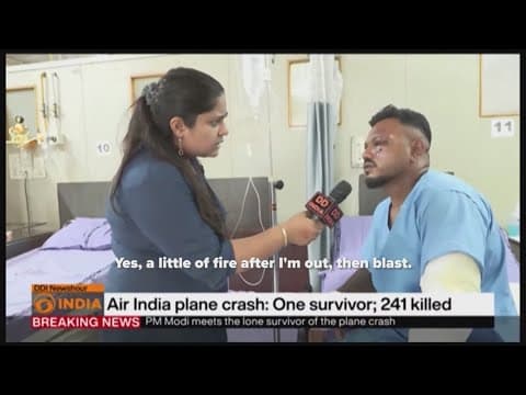Air India plane crash lone survivor speaks from hospital