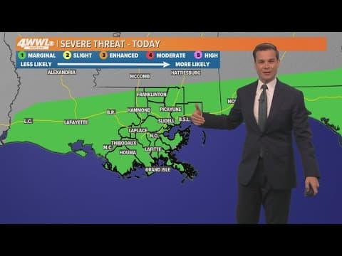 New Orleans Weather: Storms move in Monday morning
