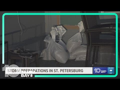 Preparations underway in St. Pete amid threat of severe storms