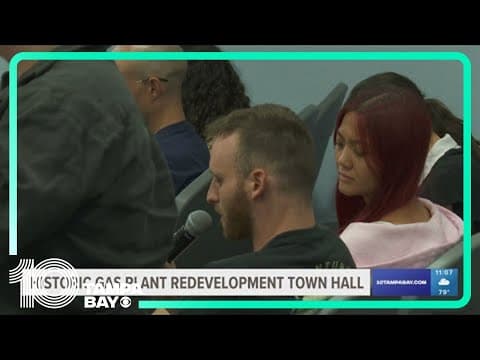St. Pete community leaders hold town hall on Historic Gas Plant District redevelopment plant