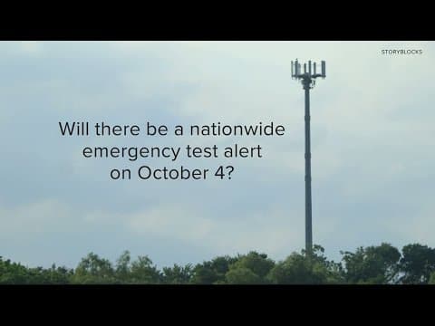 Emergency alert test on Oct. 4 | VERIFY