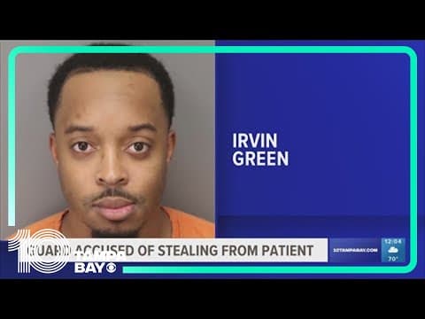 Bayfront Health security guard accused of stealing from crash victim