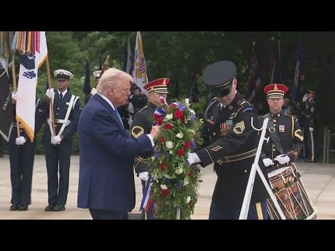 President Trump marks Memorial Day 2025 with wreath laying