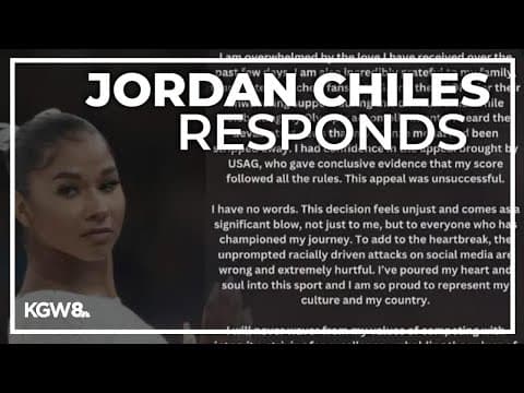 Jordan Chiles: Medal loss at Paris Olympics is 'devastating'