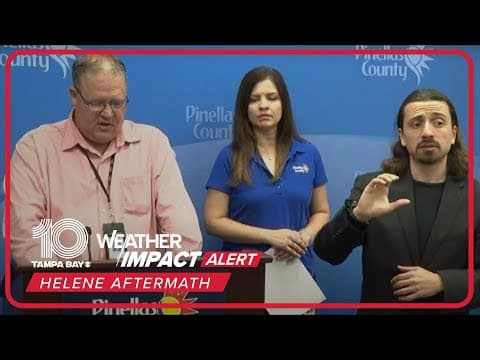 Pinellas County leaders discuss housing assistance, other recovery efforts after Hurricane Helene