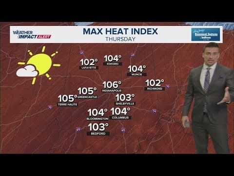 All of Indiana will feel like it is over 100 degrees Thursday afternoon | Heat Advisory statewide