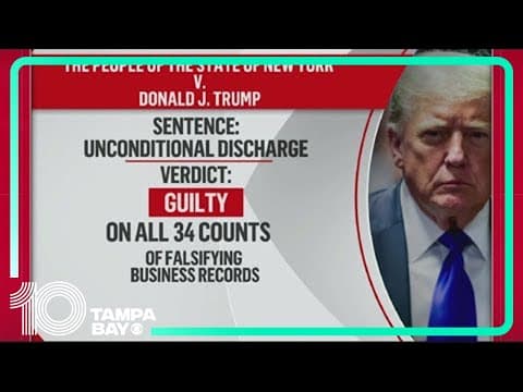 Judge sentences Trump in hush money case but declines to impose any punishment