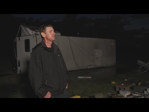 1 person critically hurt after RVs toppled amid storms in Sanger