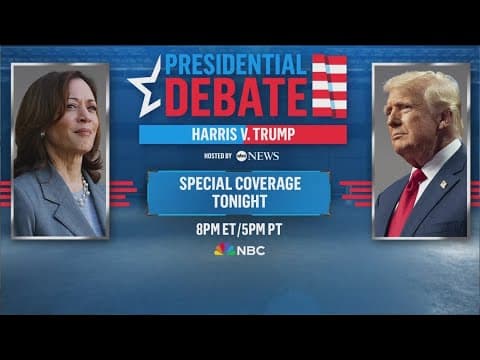 Harris, Trump face off in crucial, and potentially only, debate