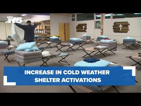 Increase in cold weather shelter activations
